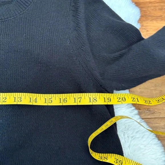 Isaac Mizrahi black knit sweater dress size large - Picture 10 of 11